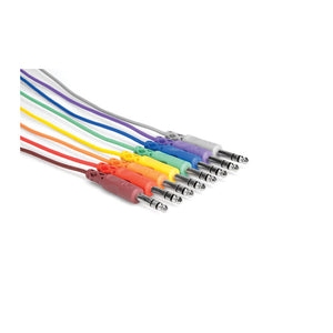 Hosa - Balanced Patch Cables 1/4" TRS male to Same (8) - MeMe Antenna