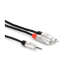 Hosa - Pro Stereo Breakout REAN 3.5mm TRS male to Dual RCA male - MeMe Antenna