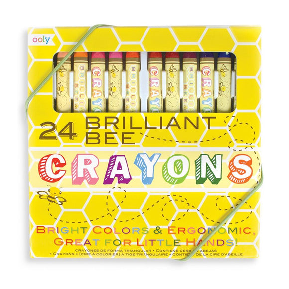 Brilliant Bee Crayons (Set of 24) - MeMe Antenna